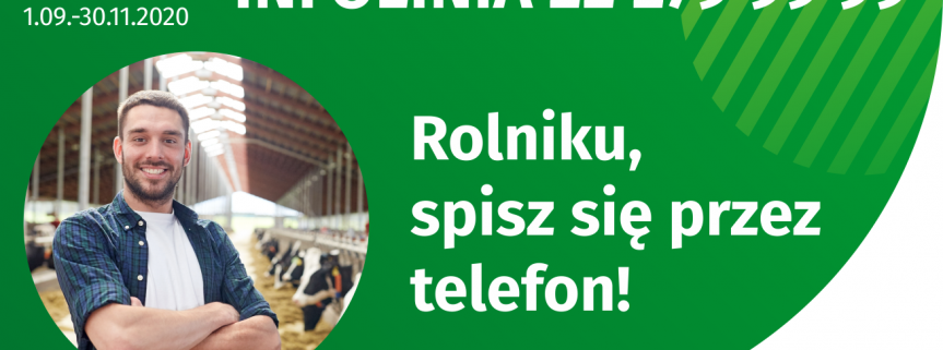 Halo! Jestem rolnikiem i chciałbym się spisać